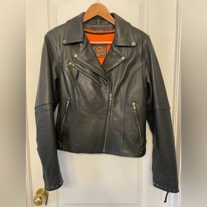 Harley Davidson Classic Studded Leather Jacket, with liner, Like New